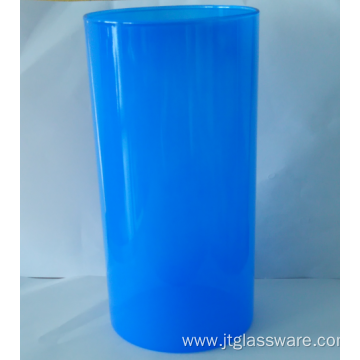 Cylinder Color Storage Jar with bamboo Lid